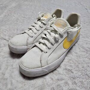 White Nike Sneakers with Yellow accents size 7
